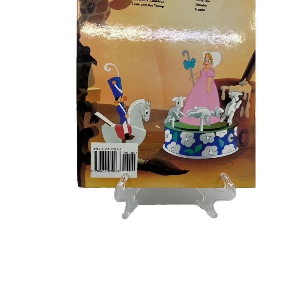 Disney Pinocchio Hardcover Book Kids OS Brown Good Vintage Classic Series